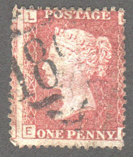 Great Britain Scott 33 Used Plate 140 - EL - Click Image to Close